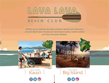 Tablet Screenshot of lavalavabeachclub.com